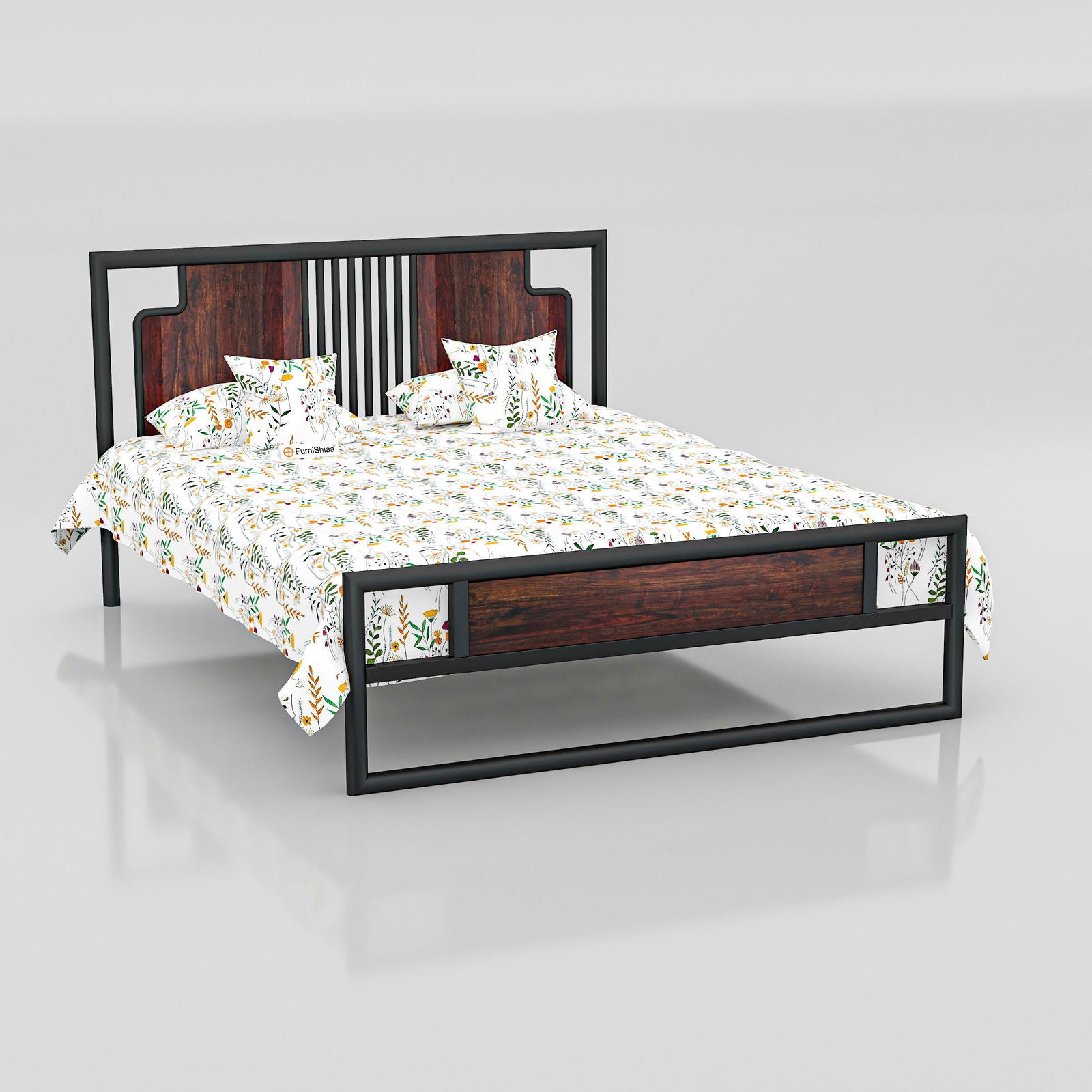 MetalCraft Beautiful Modern Design Iron Bed - Furnishiaa -  -